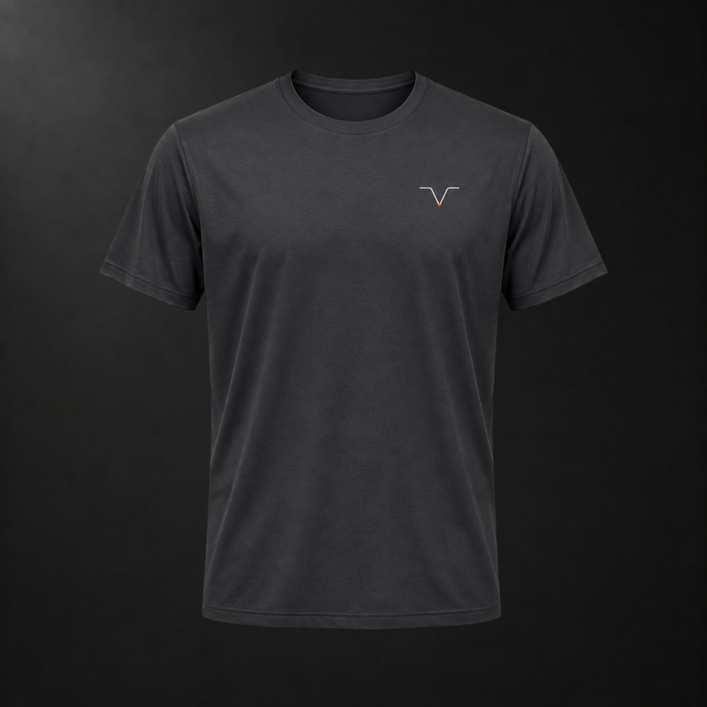 Offset Tee - Carbon