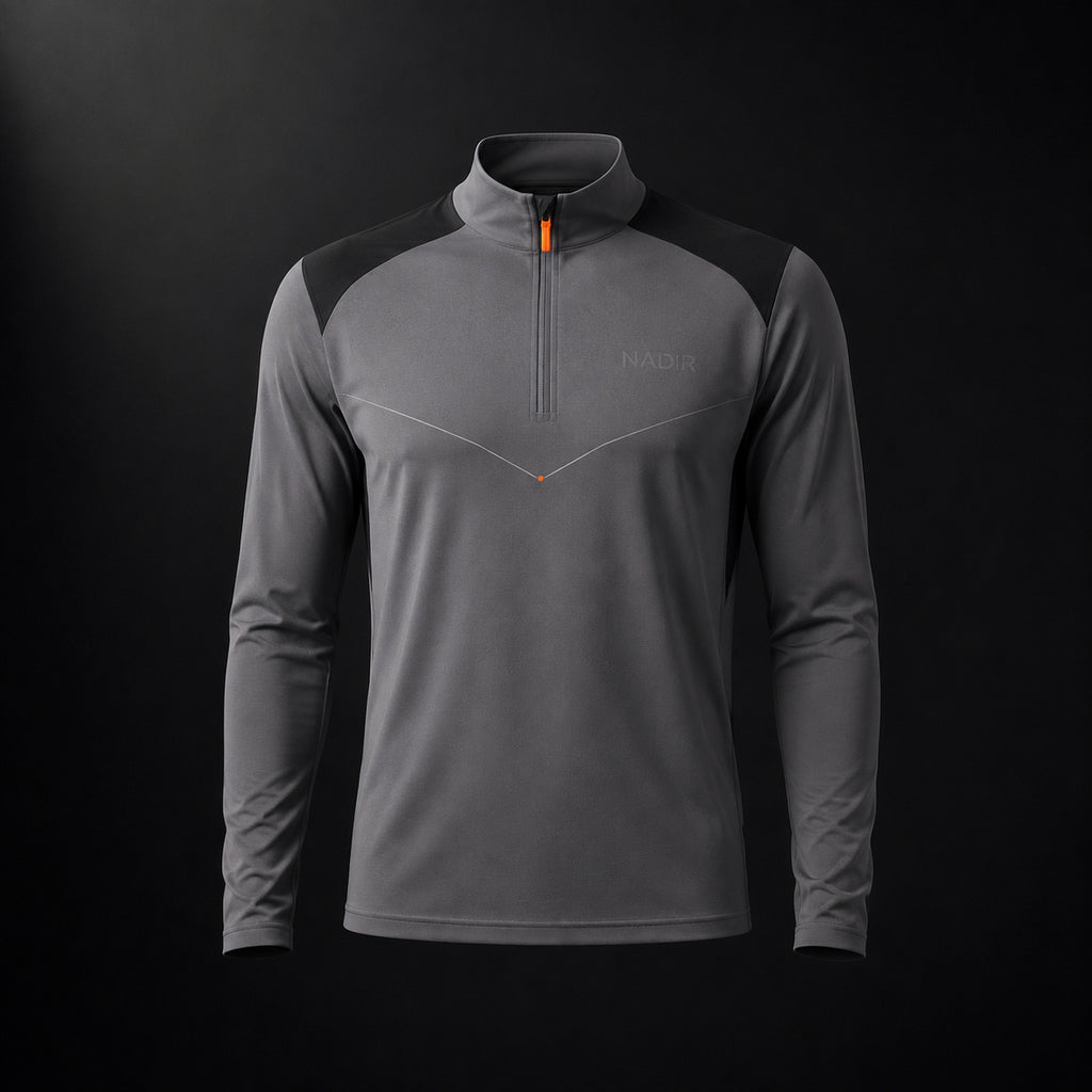 Relay Half Zip — Fog