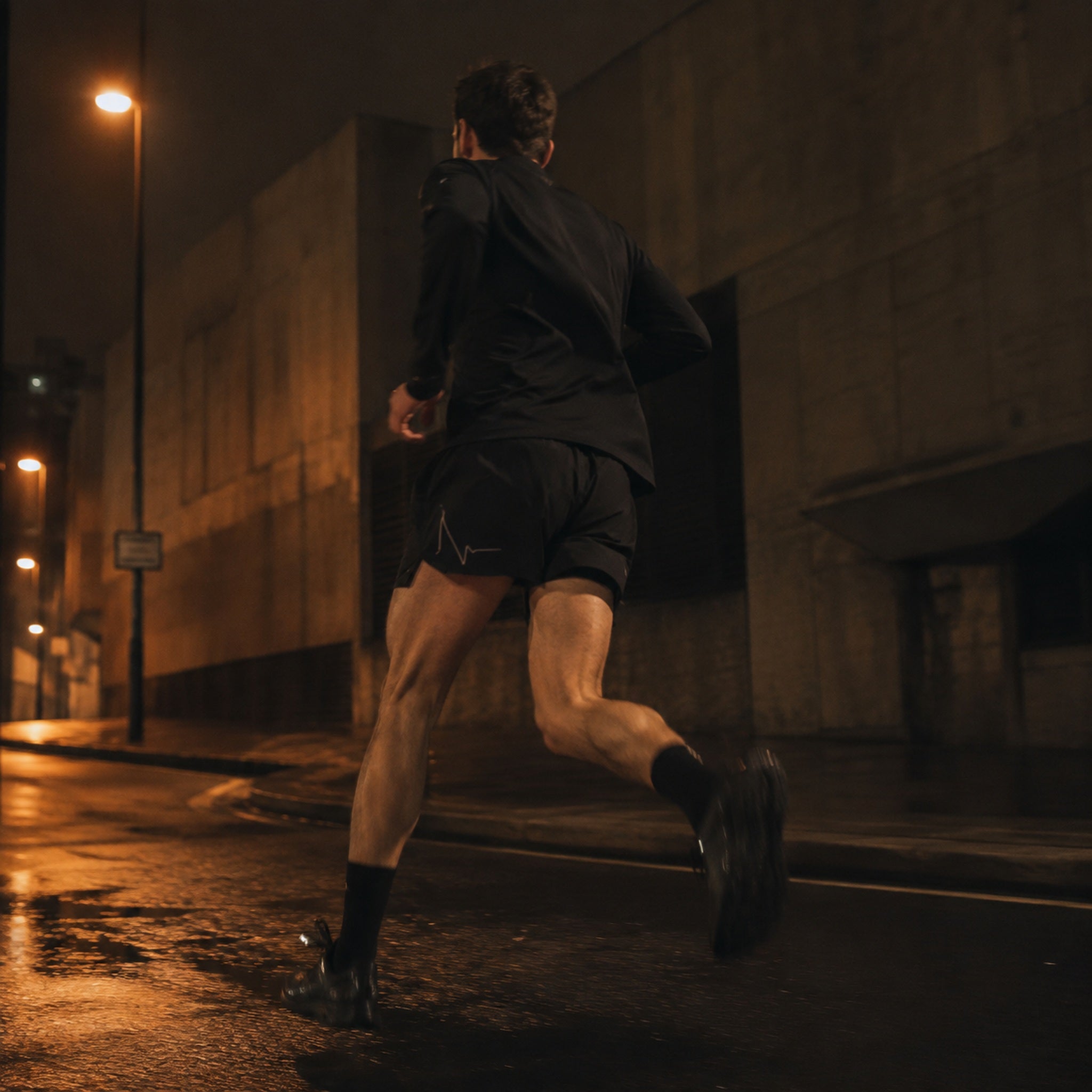 Split Shorts — Carbon