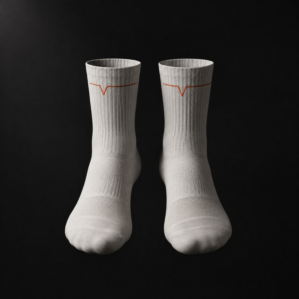 Trace Socks — Chalk